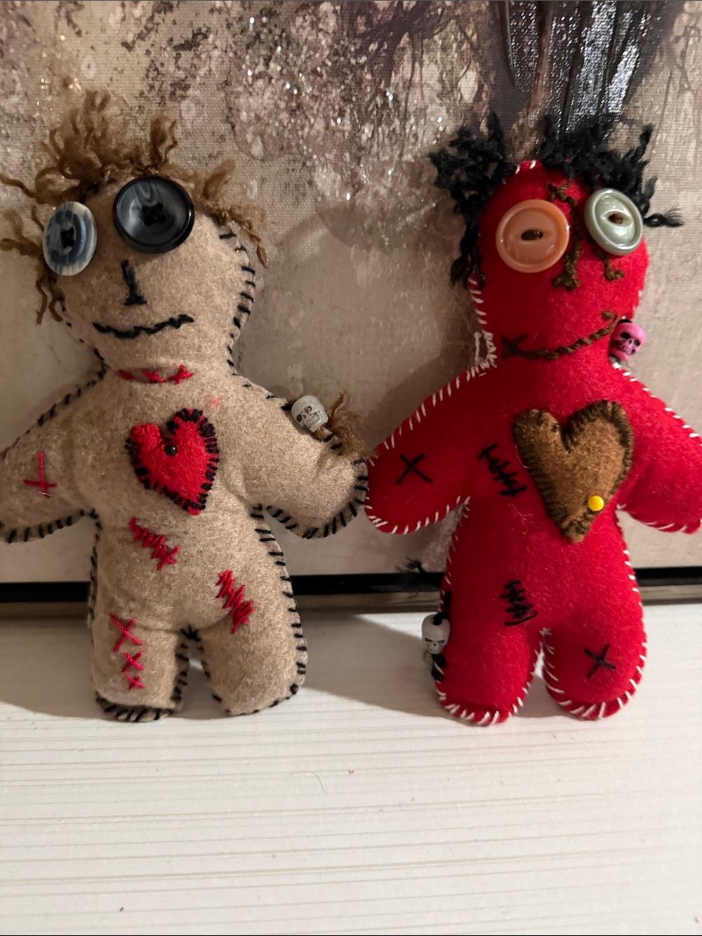 Voodoo buddies set of two homemade